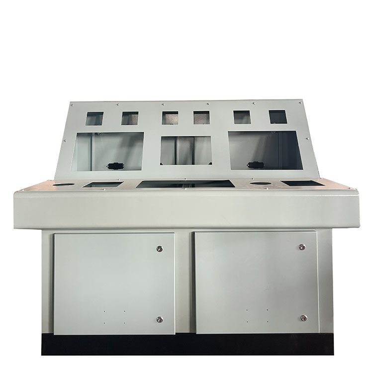 海安双联琴台拼装斜面监控柜钣金加工厂家