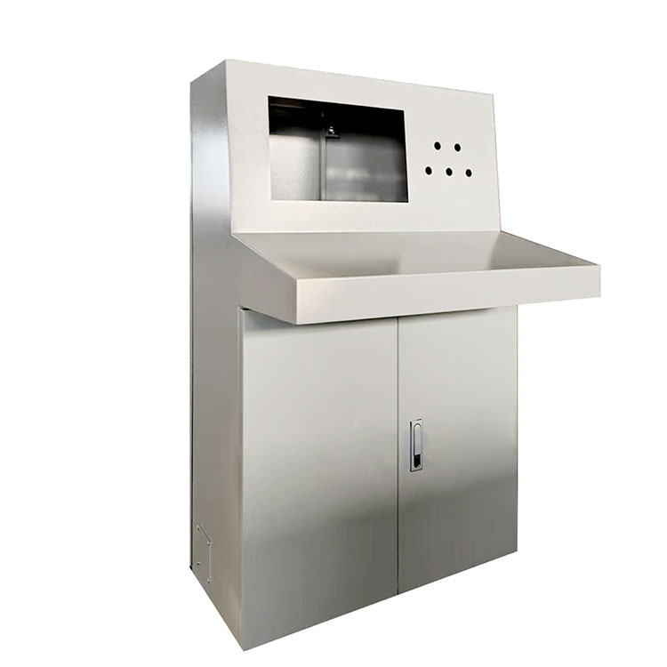 扬州双联操作台，钣金工业自动化控制类操作台外壳加工