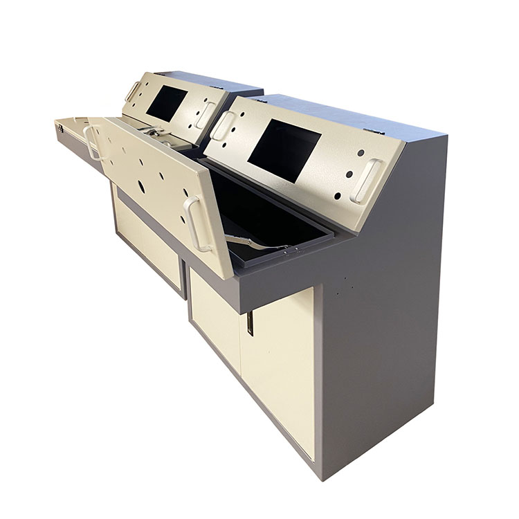 南京双联斜面安防监控台外壳钣金加工厂